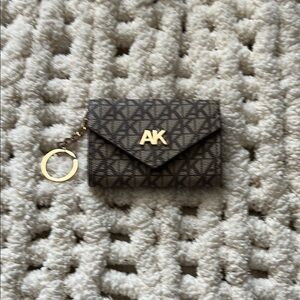 Anne Klein Gold and Brown Monogram Key Holder